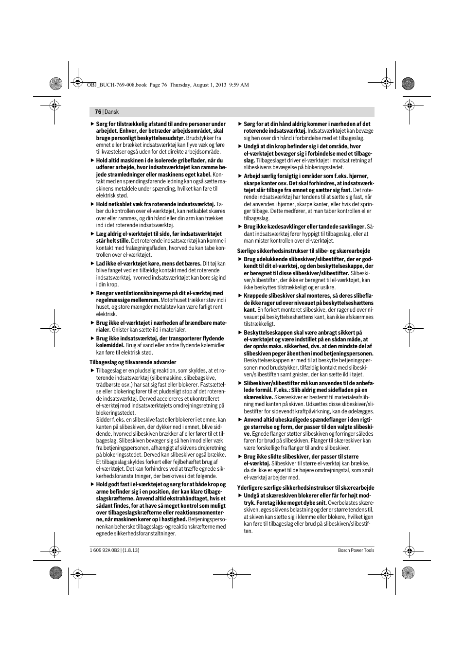 Bosch GWS 24-230 JVX Professional User Manual | Page 75 / 299