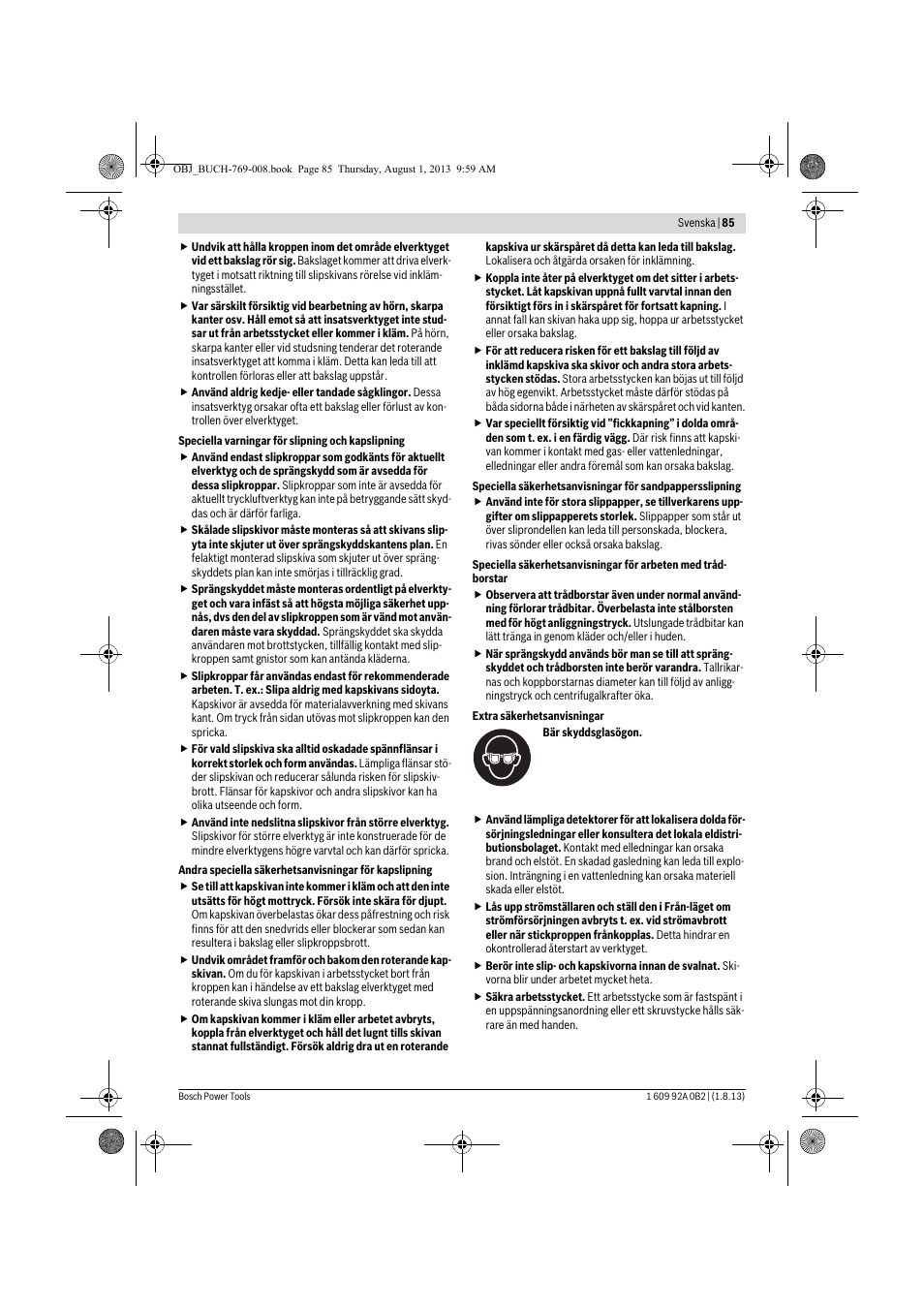 Bosch GWS 24-230 JVX Professional User Manual | Page 84 / 299