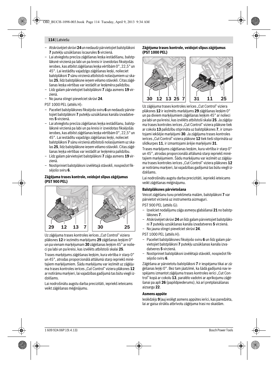 Bosch PST 900 PEL User Manual | Page 114 / 125