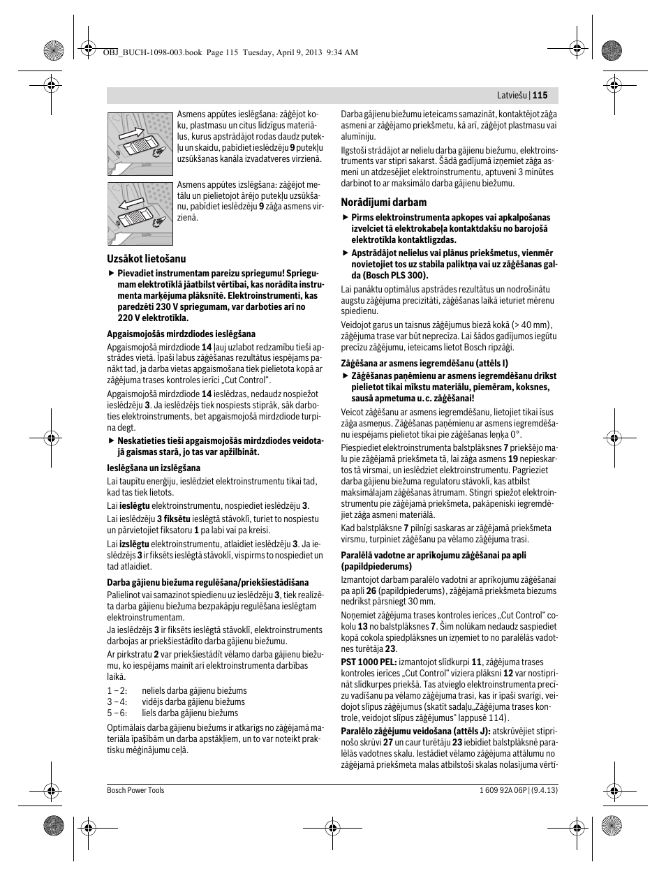Bosch PST 900 PEL User Manual | Page 115 / 125