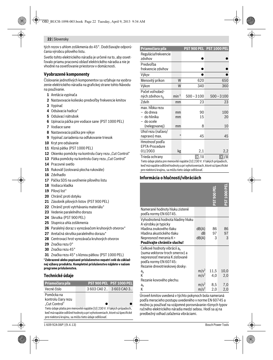Bosch PST 900 PEL User Manual | Page 22 / 125