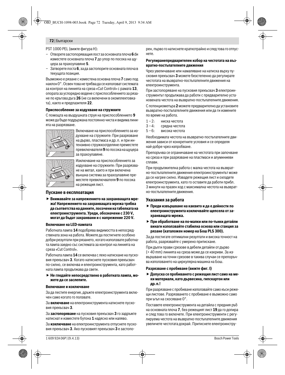 Bosch PST 900 PEL User Manual | Page 72 / 125
