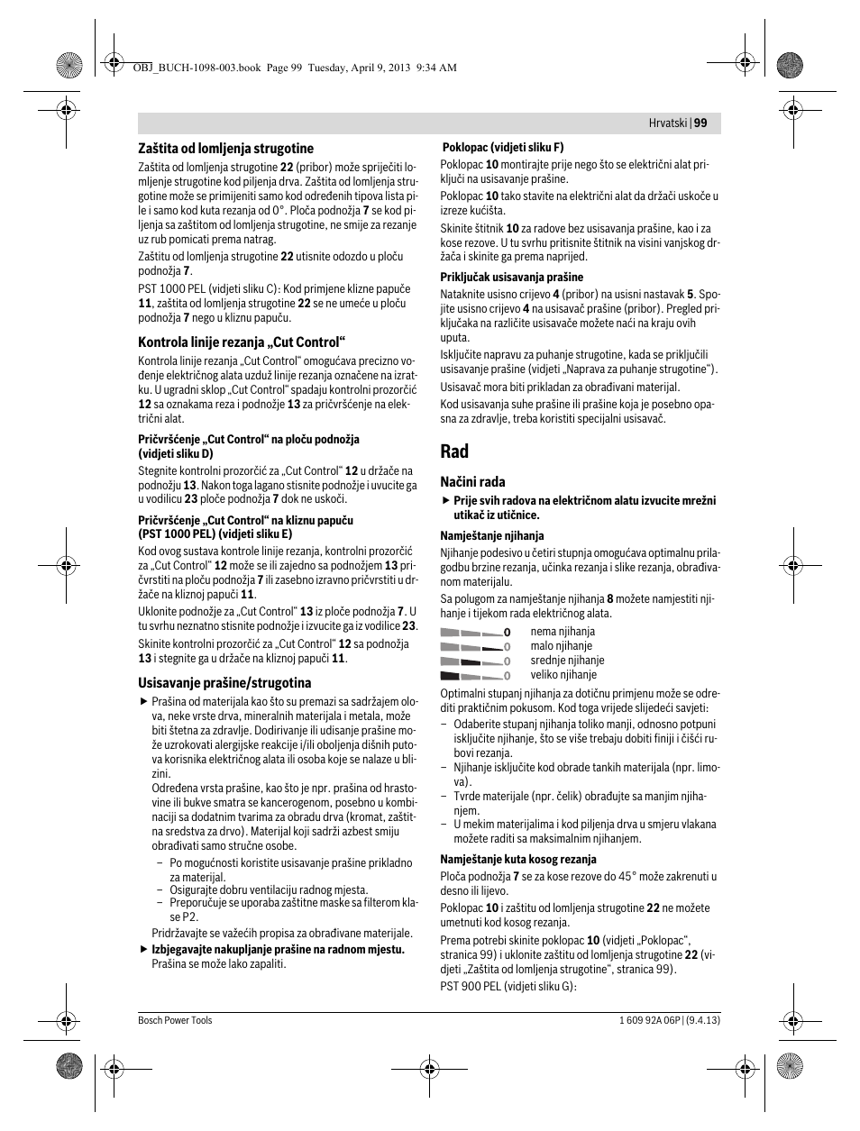 Bosch PST 900 PEL User Manual | Page 99 / 125