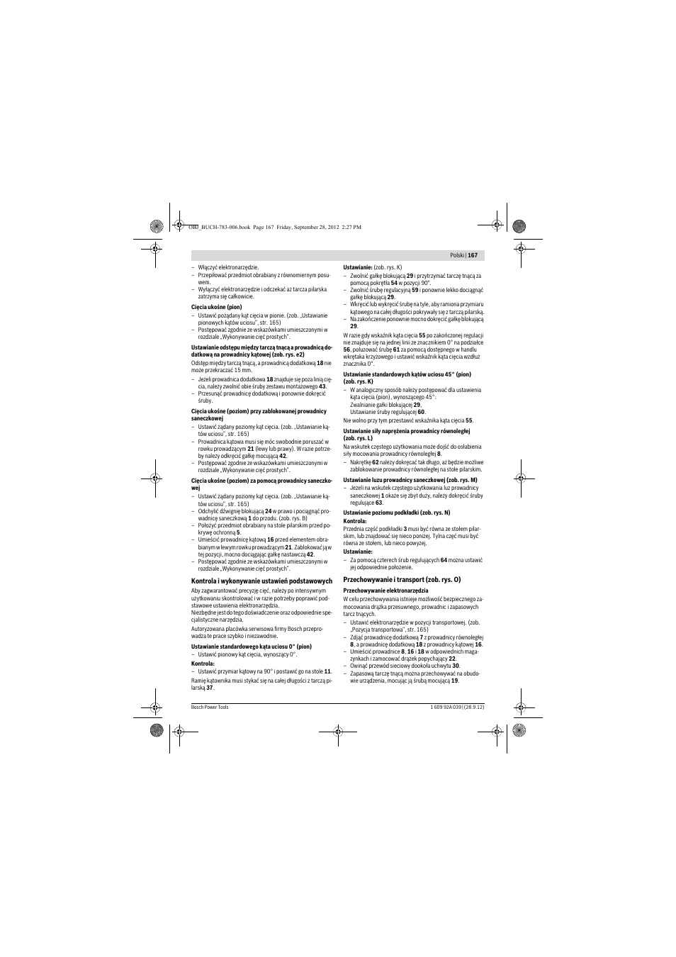 Bosch PTS 10 User Manual | Page 167 / 309