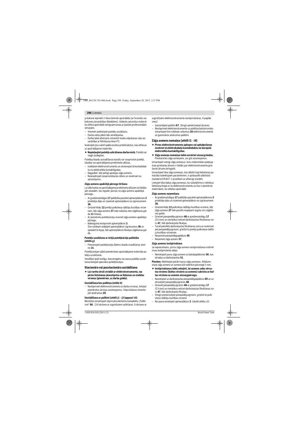 Bosch PTS 10 User Manual | Page 294 / 309