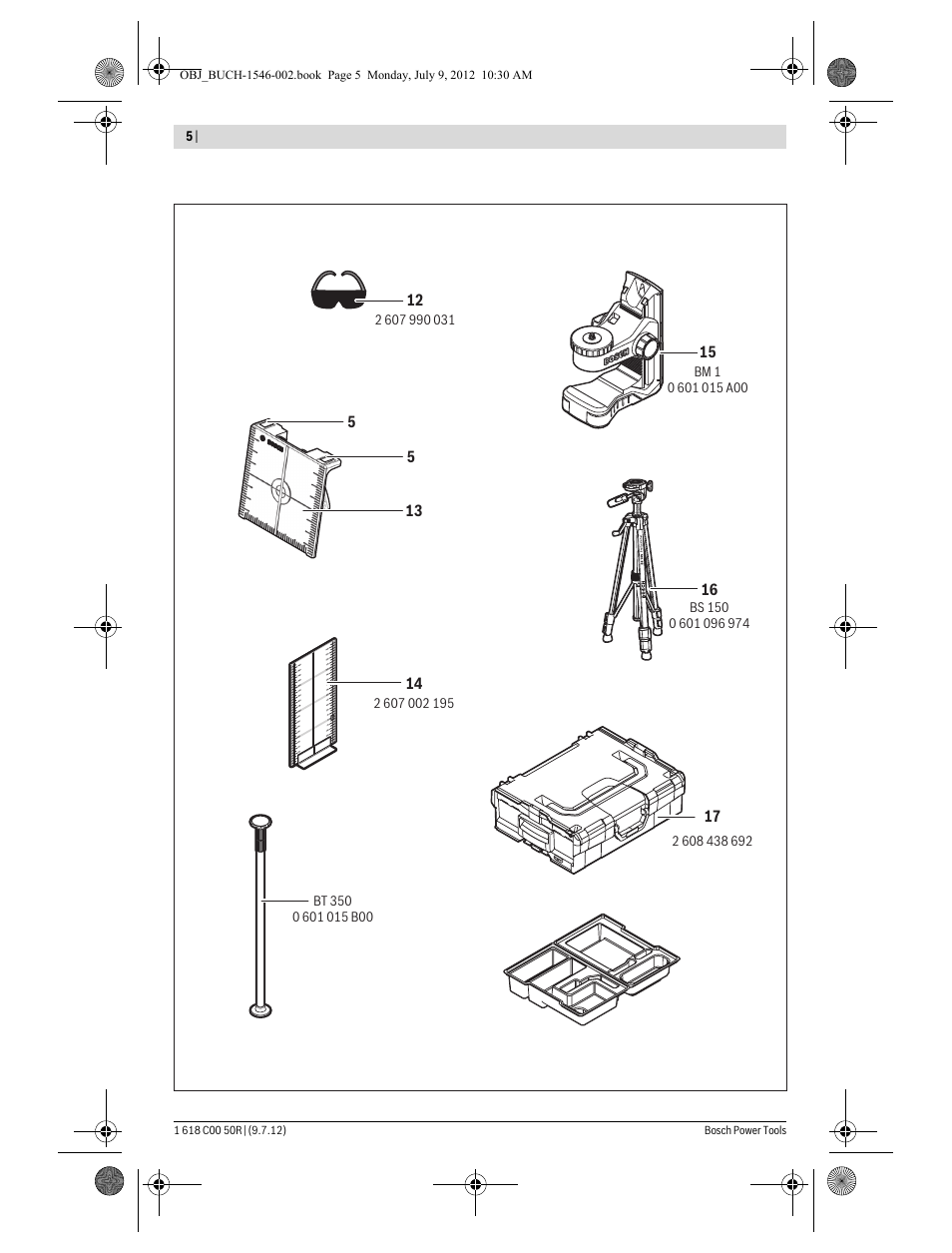 Bosch GCL 25 Professional User Manual | Page 5 / 190