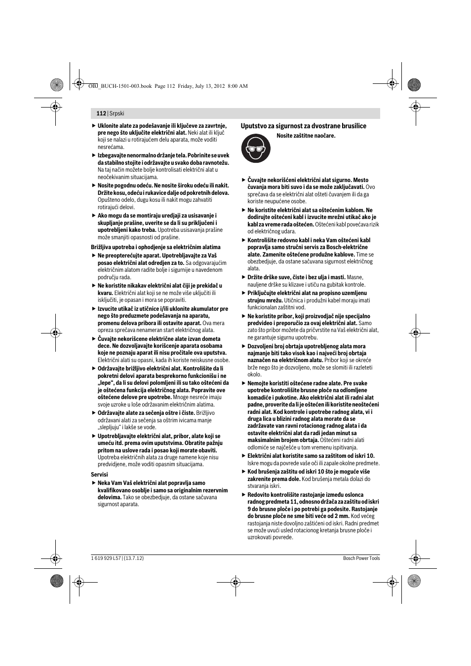 Bosch GBG 6 Professional User Manual | Page 112 / 150