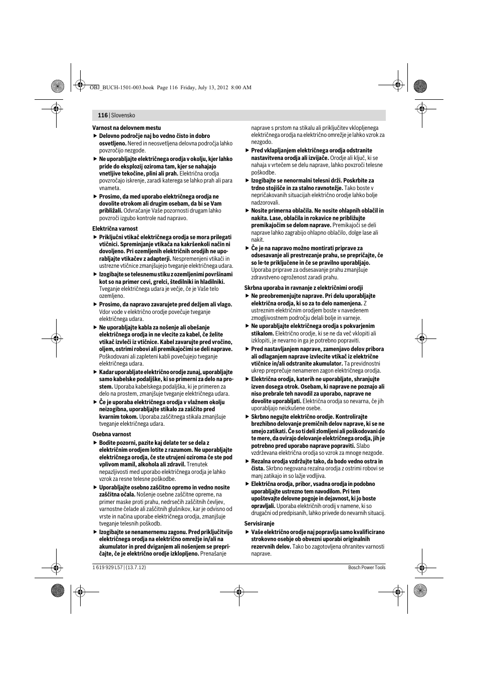 Bosch GBG 6 Professional User Manual | Page 116 / 150