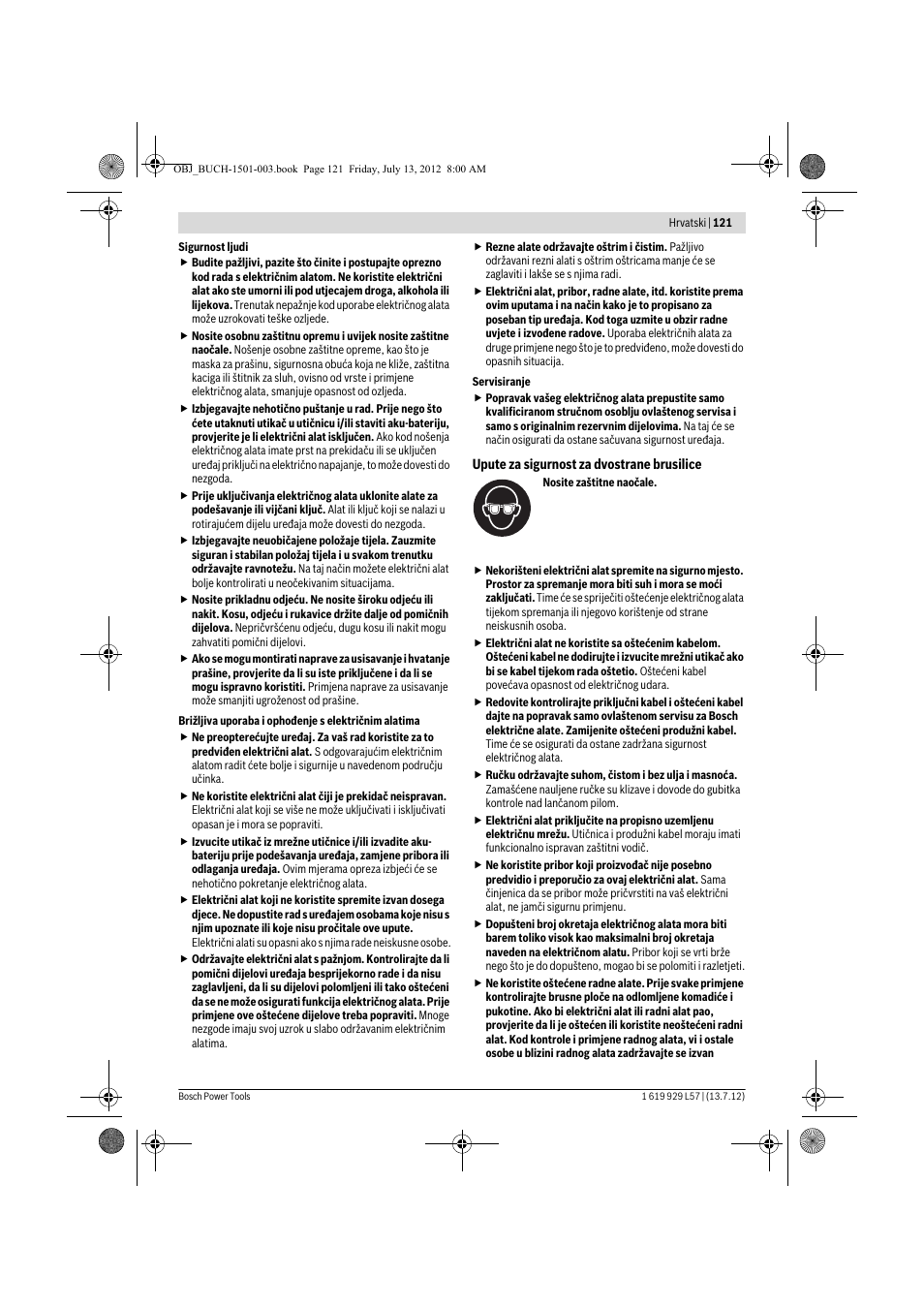 Bosch GBG 6 Professional User Manual | Page 121 / 150