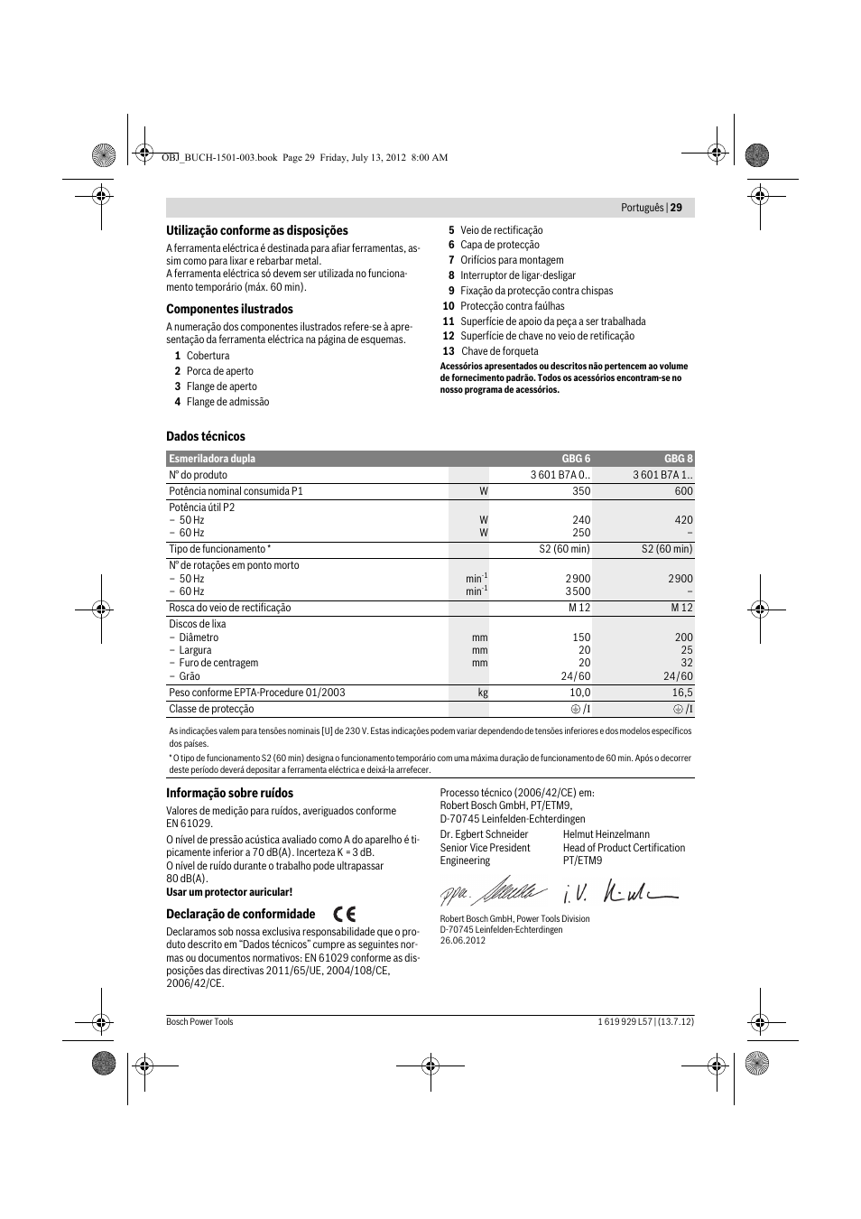 Bosch GBG 6 Professional User Manual | Page 29 / 150