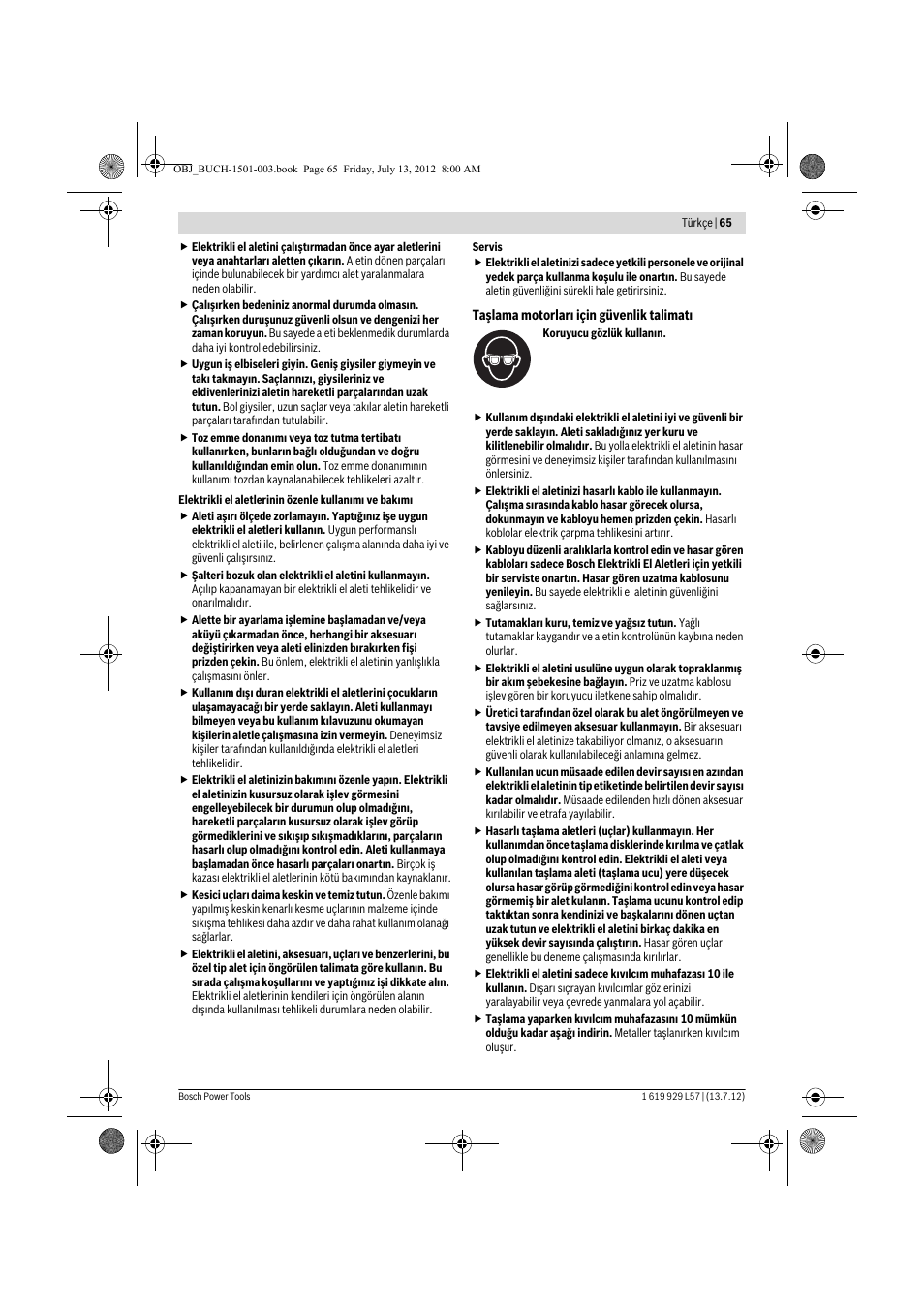 Bosch GBG 6 Professional User Manual | Page 65 / 150