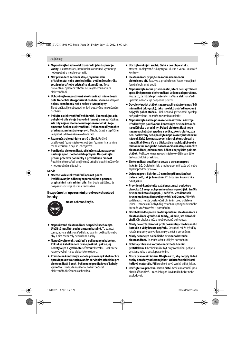 Bosch GBG 6 Professional User Manual | Page 76 / 150