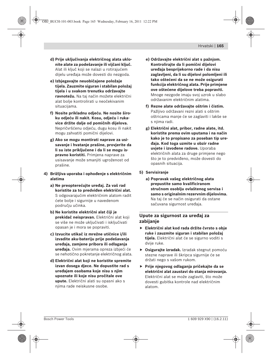 Bosch GNA 3,5 Professional User Manual | Page 165 / 199