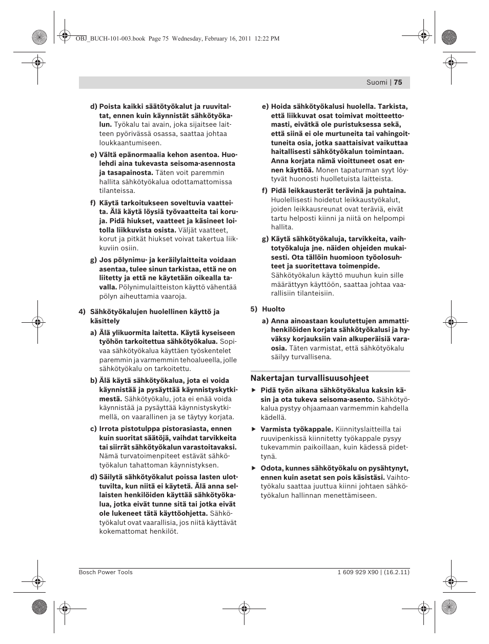 Bosch GNA 3,5 Professional User Manual | Page 75 / 199