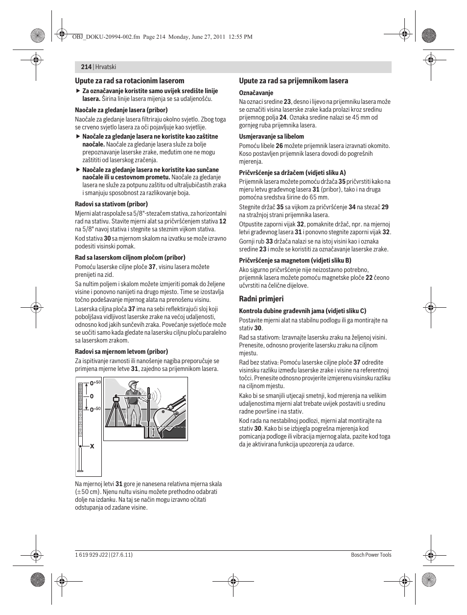 Bosch GRL 400 H Professional User Manual | Page 214 / 259