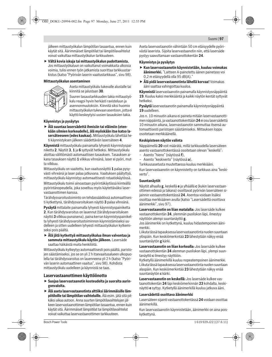 Bosch GRL 400 H Professional User Manual | Page 97 / 259