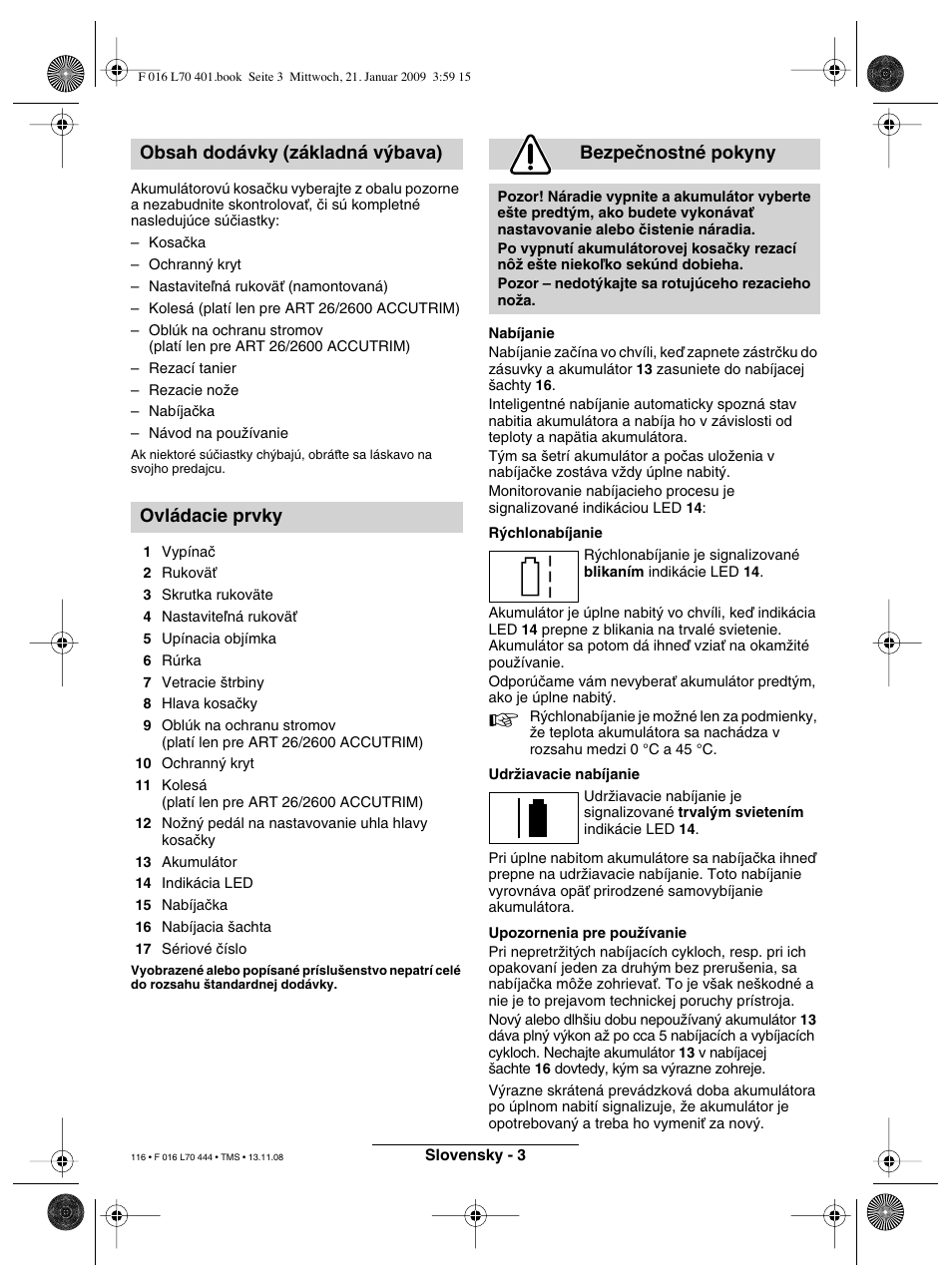 Bosch ART 23 Accutrim User Manual | Page 116 / 201