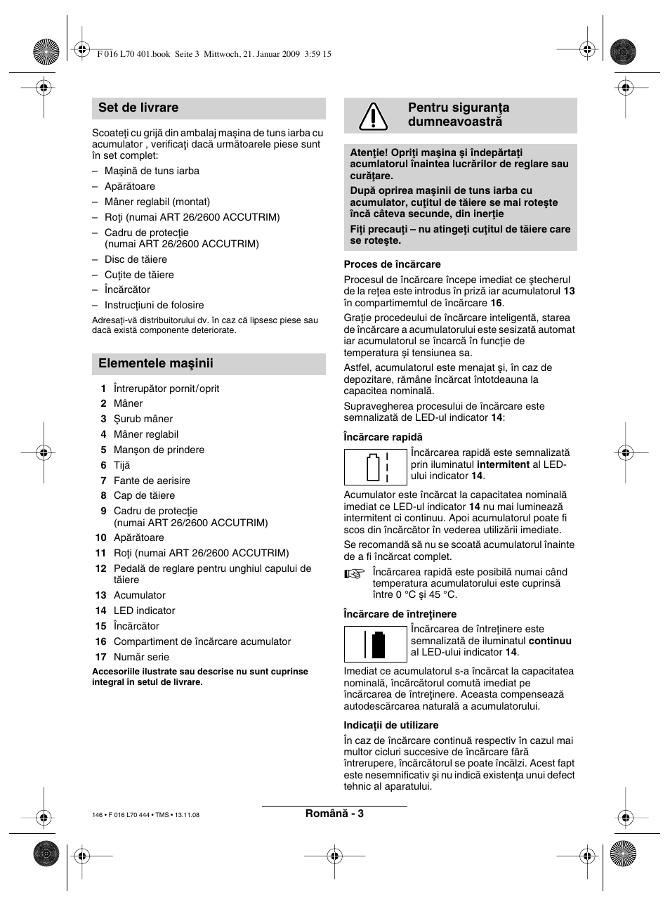 Bosch ART 23 Accutrim User Manual | Page 146 / 201