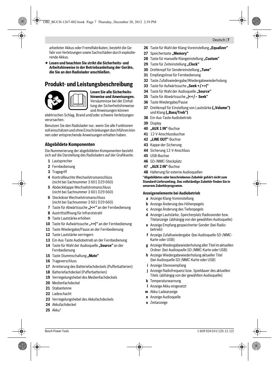 Produkt- und leistungsbeschreibung | Bosch GML 50 Professional User Manual | Page 7 / 262