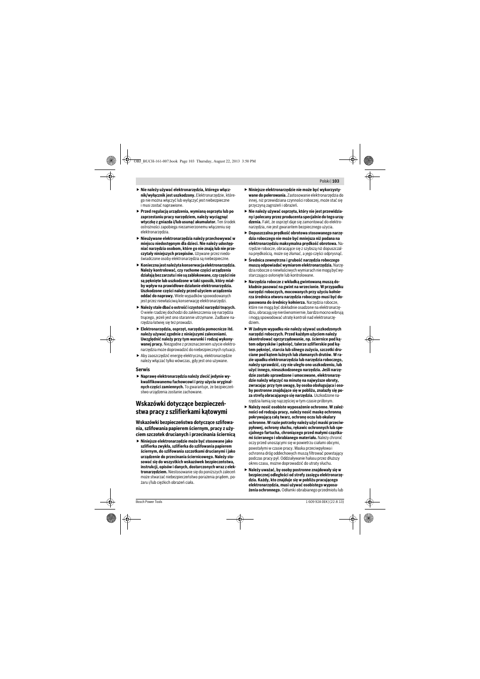 Bosch GWS 780 C Professional User Manual | Page 103 / 261
