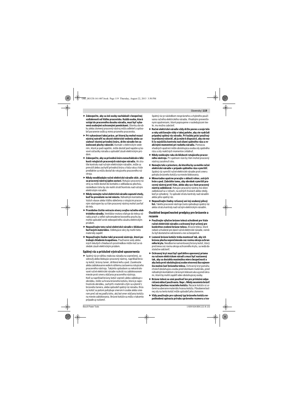 Bosch GWS 780 C Professional User Manual | Page 119 / 261