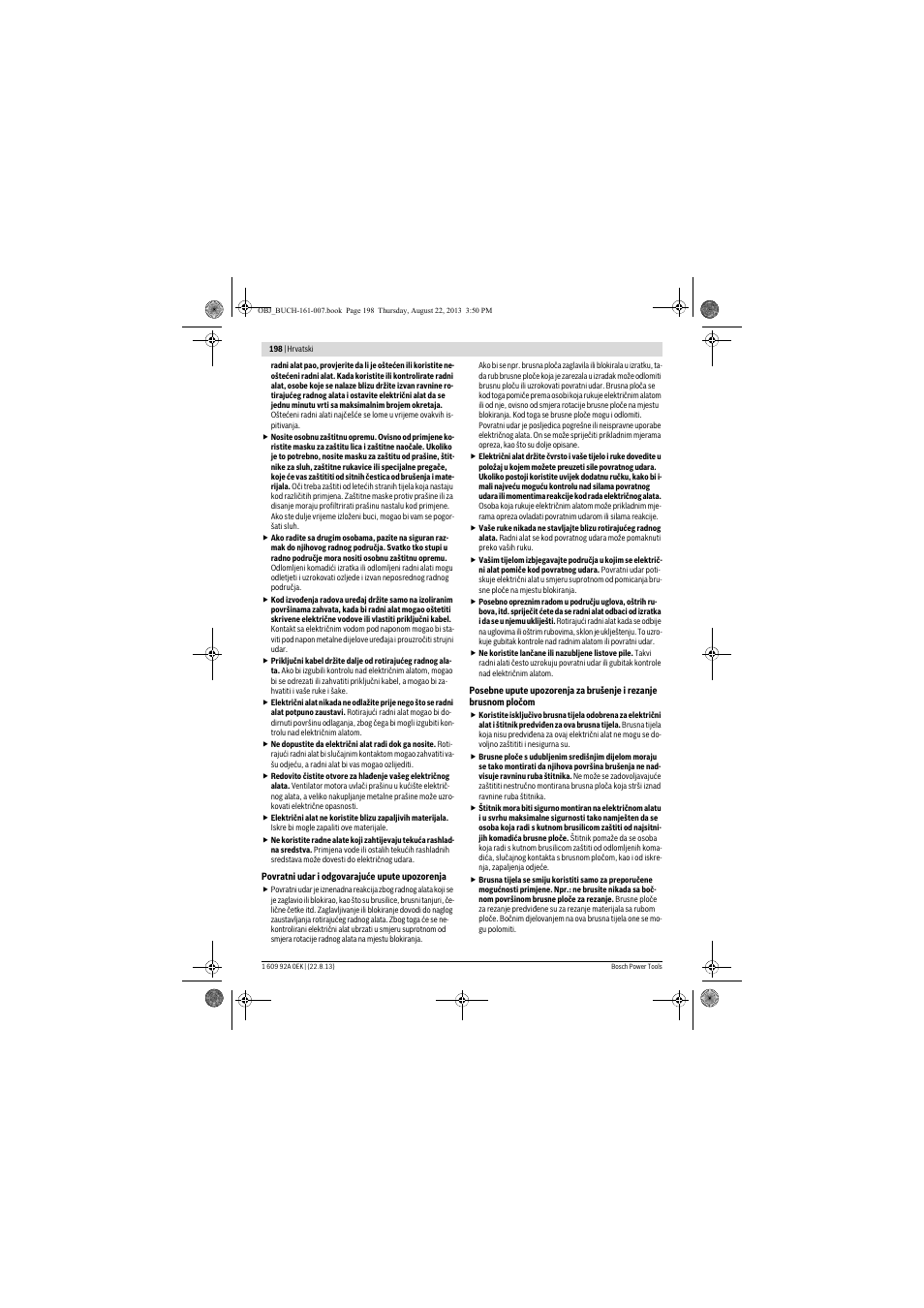 Bosch GWS 780 C Professional User Manual | Page 198 / 261