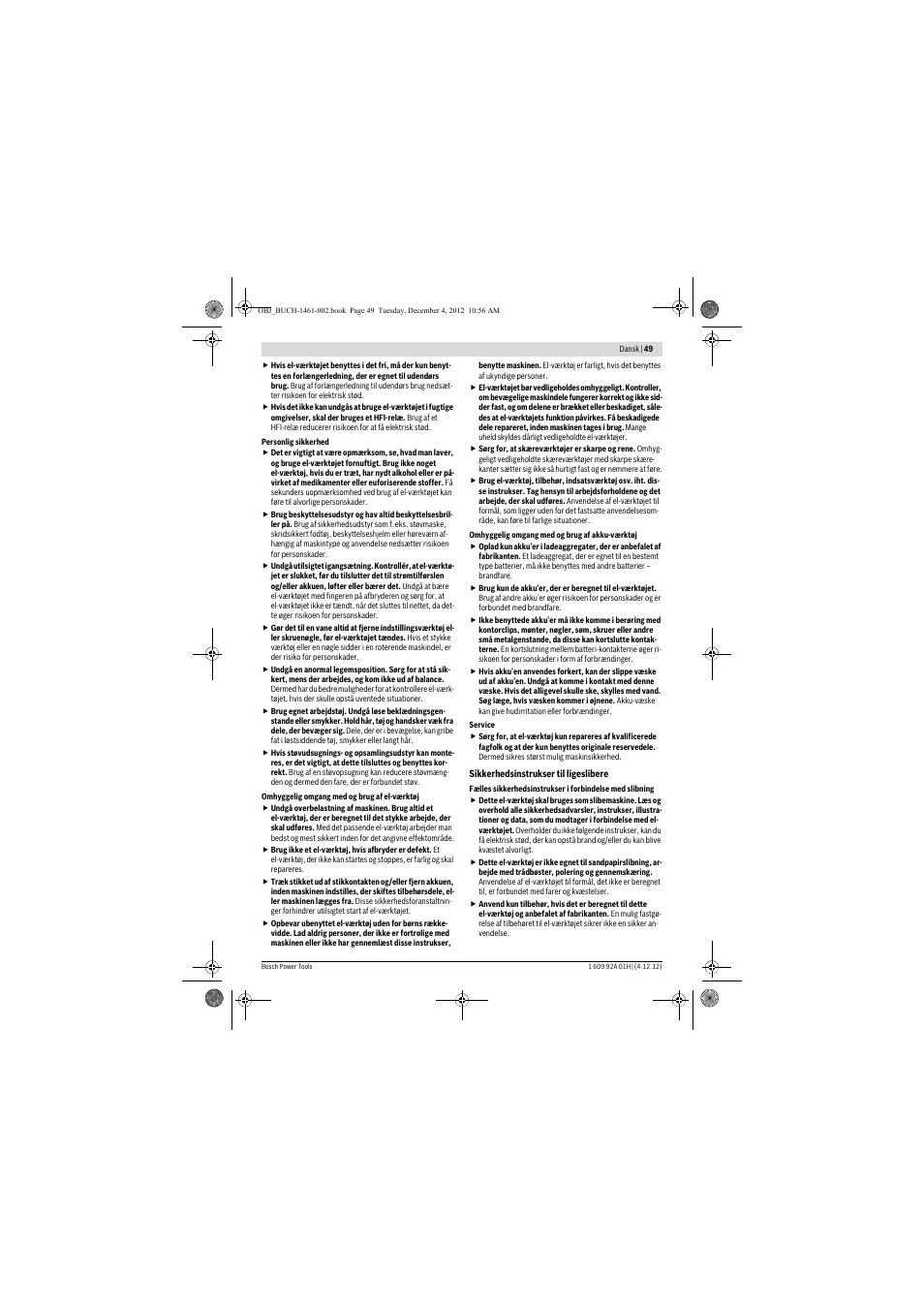 Bosch GGS 18 V-LI Professional User Manual | Page 49 / 189