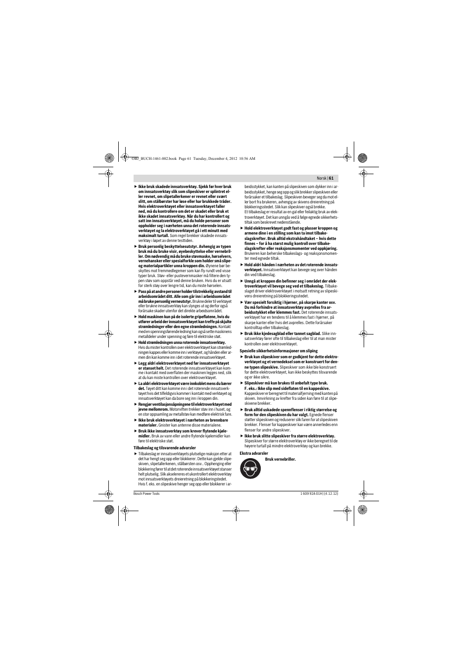 Bosch GGS 18 V-LI Professional User Manual | Page 61 / 189
