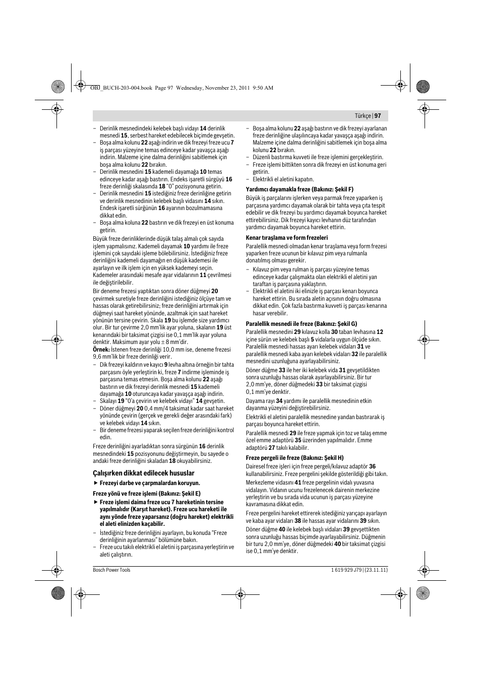 Bosch GOF 900 CE Professional User Manual | Page 97 / 215