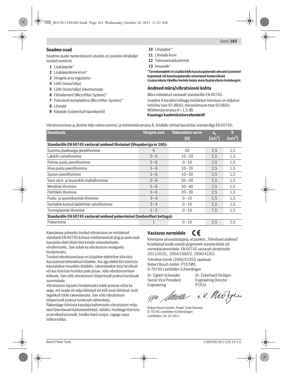 Bosch GEX 125-150 AVE Professional User Manual | Page 163 / 194
