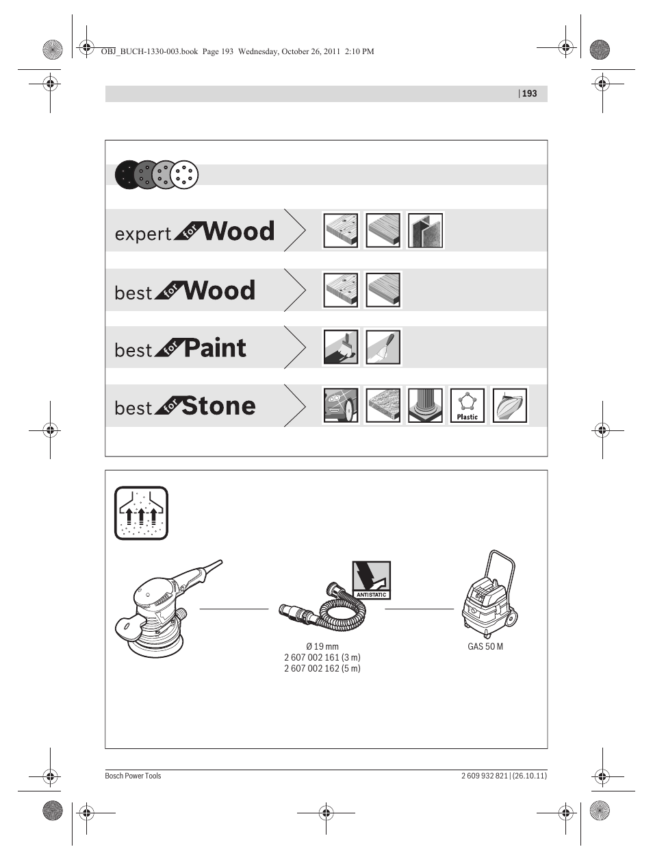 Bosch GEX 125-150 AVE Professional User Manual | Page 193 / 194