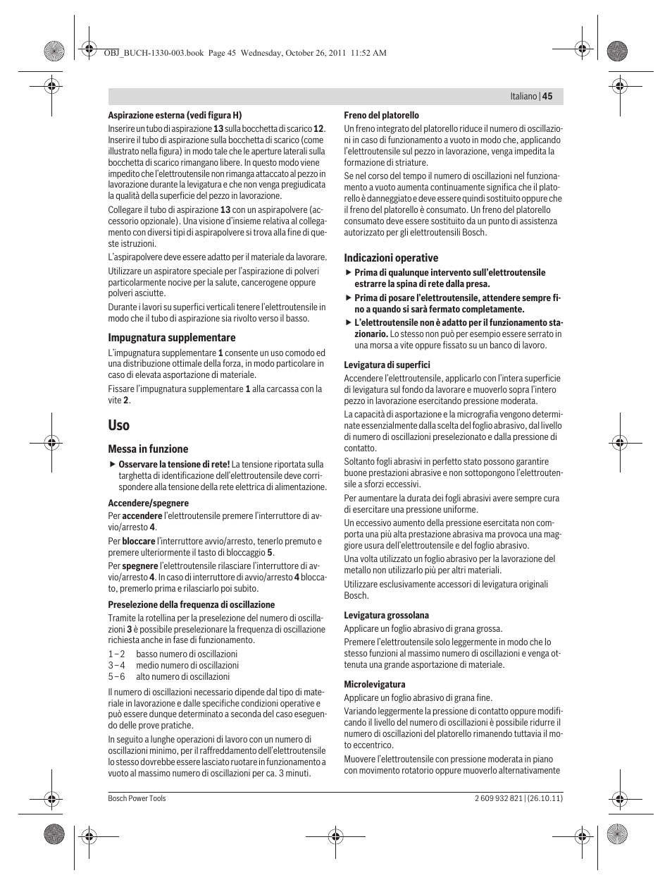 Bosch GEX 125-150 AVE Professional User Manual | Page 45 / 194