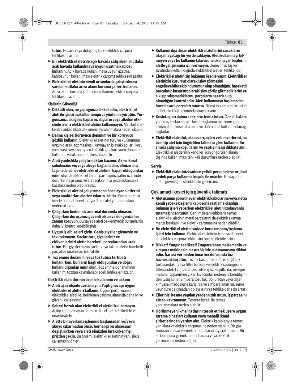 Bosch GOP 250 CE Professional User Manual | Page 85 / 199