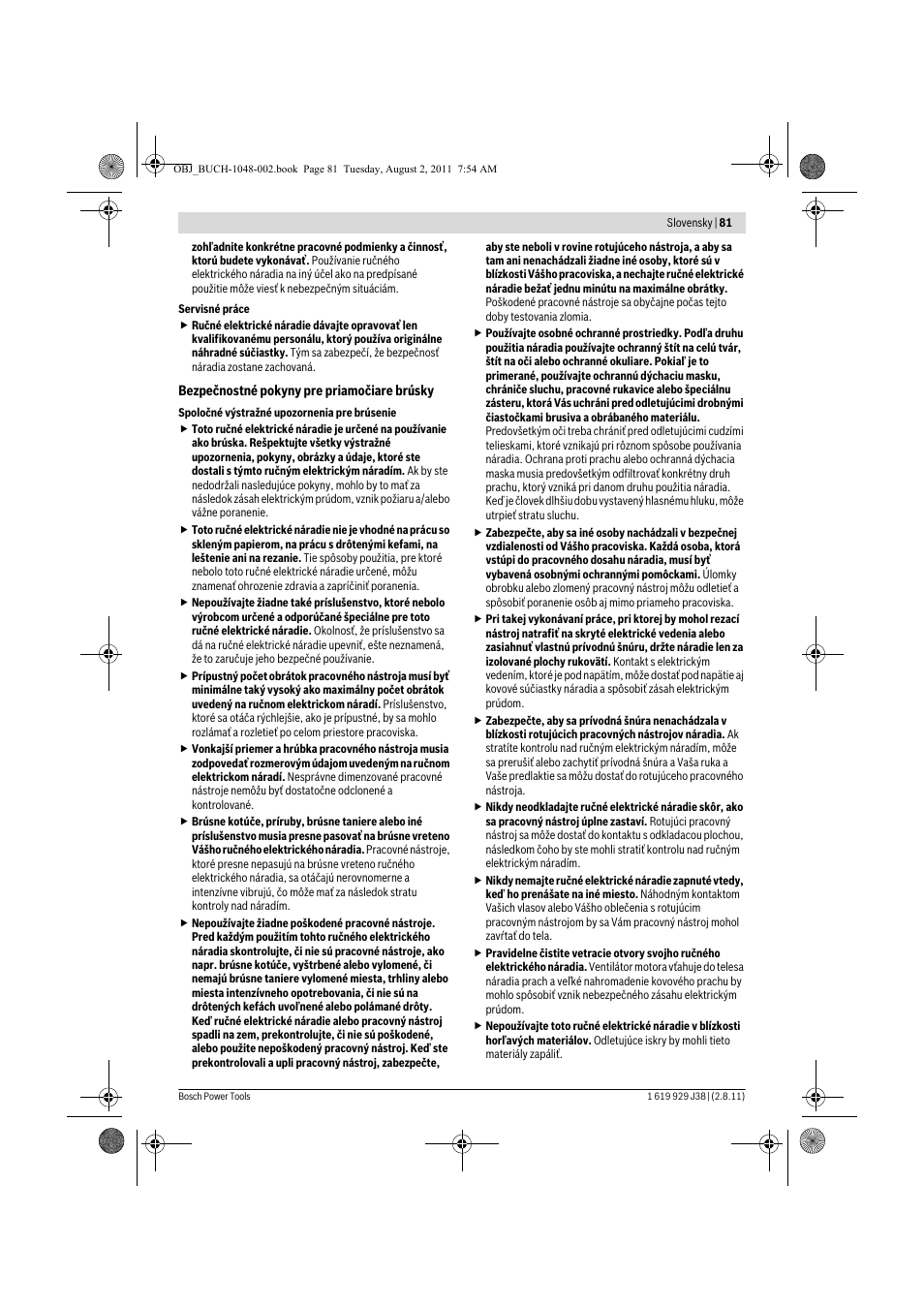 Bosch GGS 16 Professional User Manual | Page 81 / 153