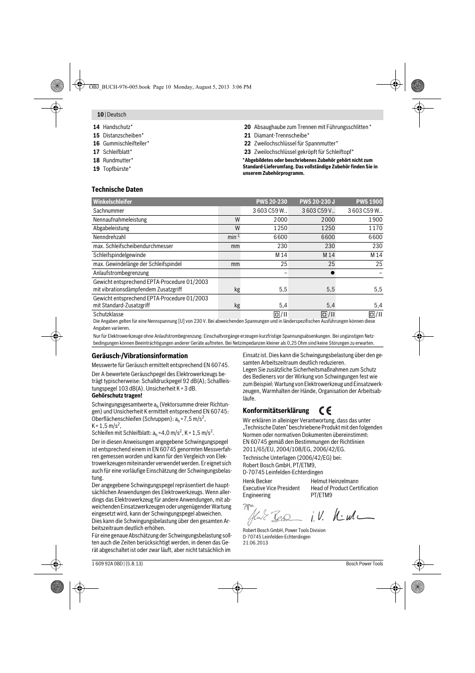 Bosch PWS 20-230 J User Manual | Page 10 / 267