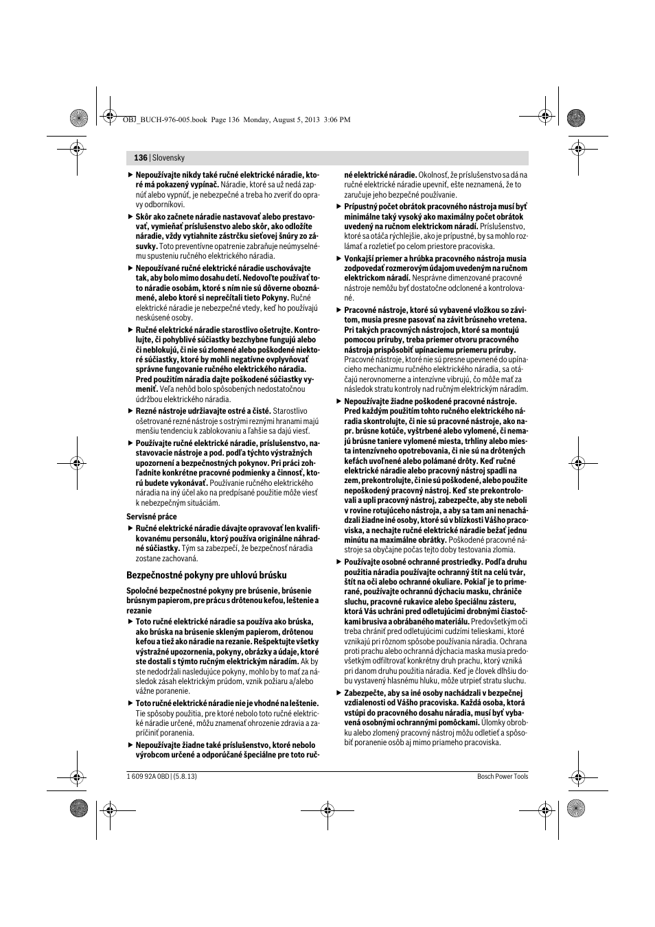 Bosch PWS 20-230 J User Manual | Page 136 / 267