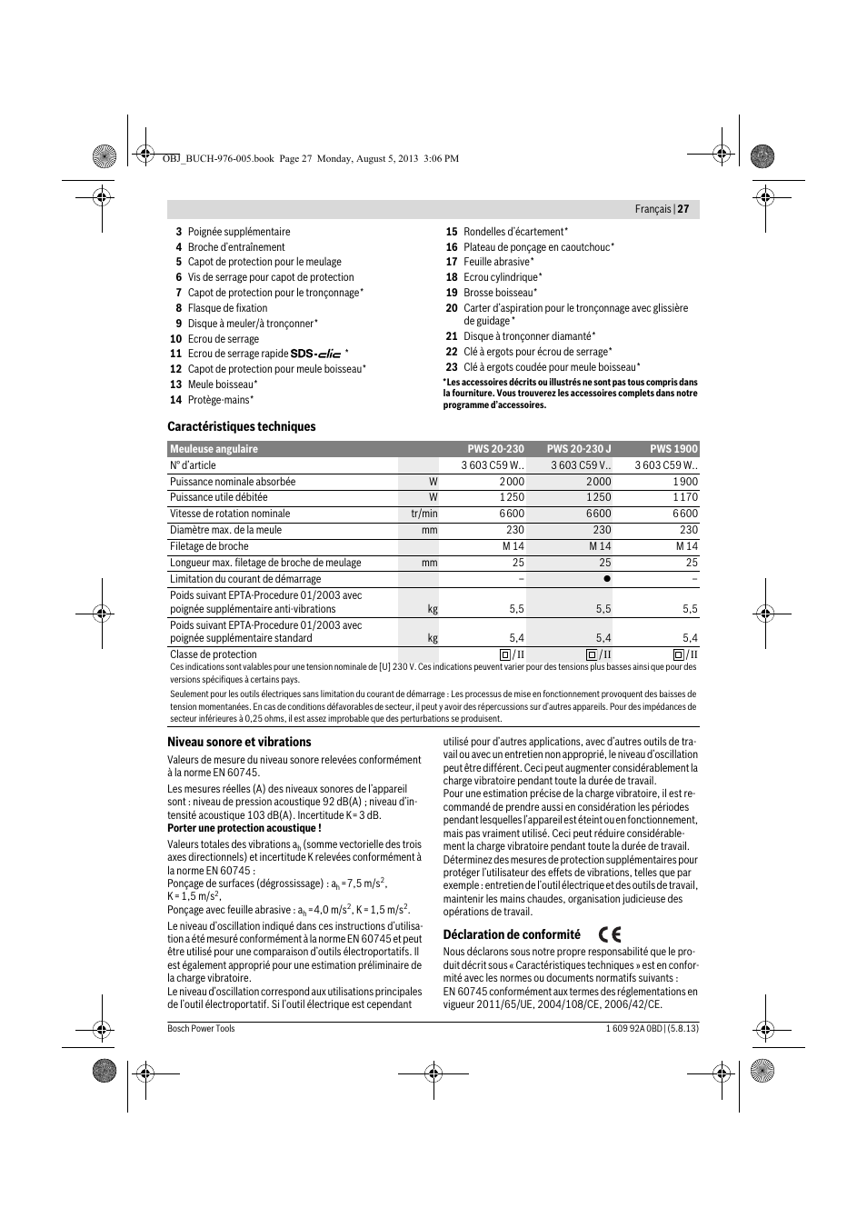 Bosch PWS 20-230 J User Manual | Page 27 / 267