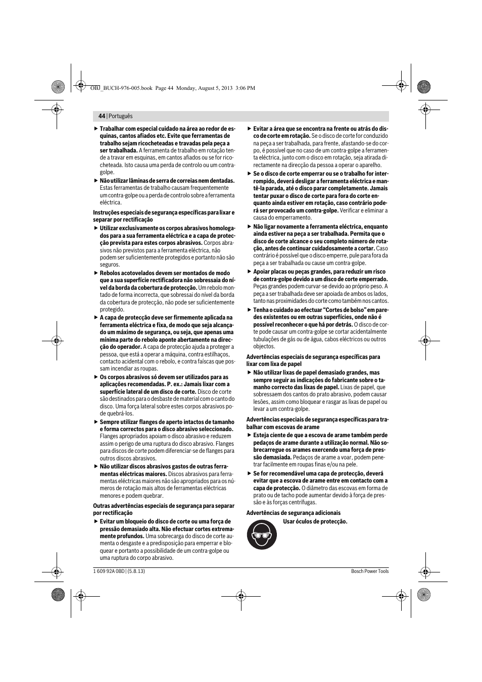 Bosch PWS 20-230 J User Manual | Page 44 / 267