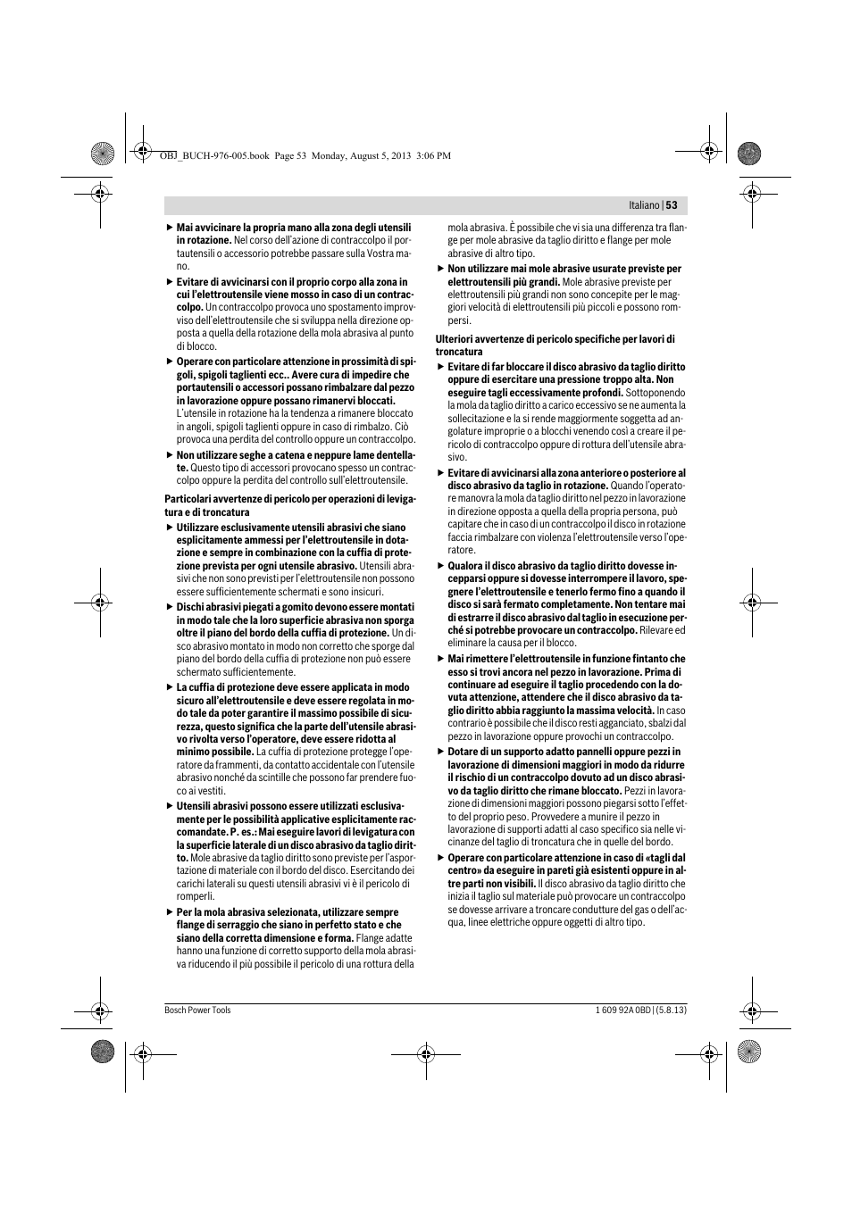 Bosch PWS 20-230 J User Manual | Page 53 / 267