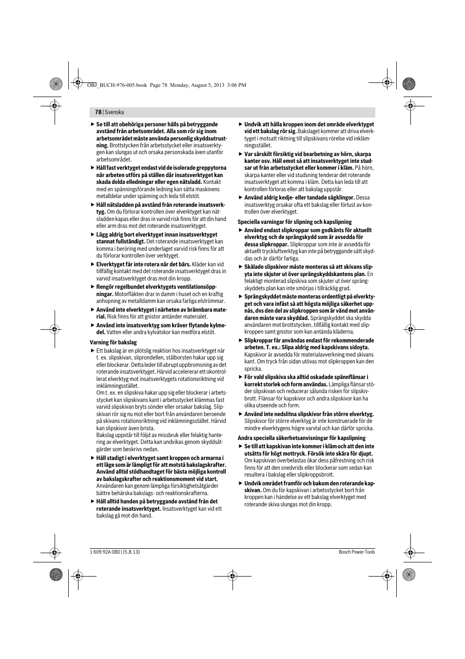 Bosch PWS 20-230 J User Manual | Page 78 / 267