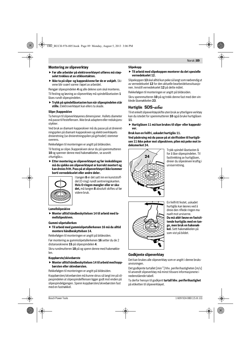 Bosch PWS 20-230 J User Manual | Page 89 / 267
