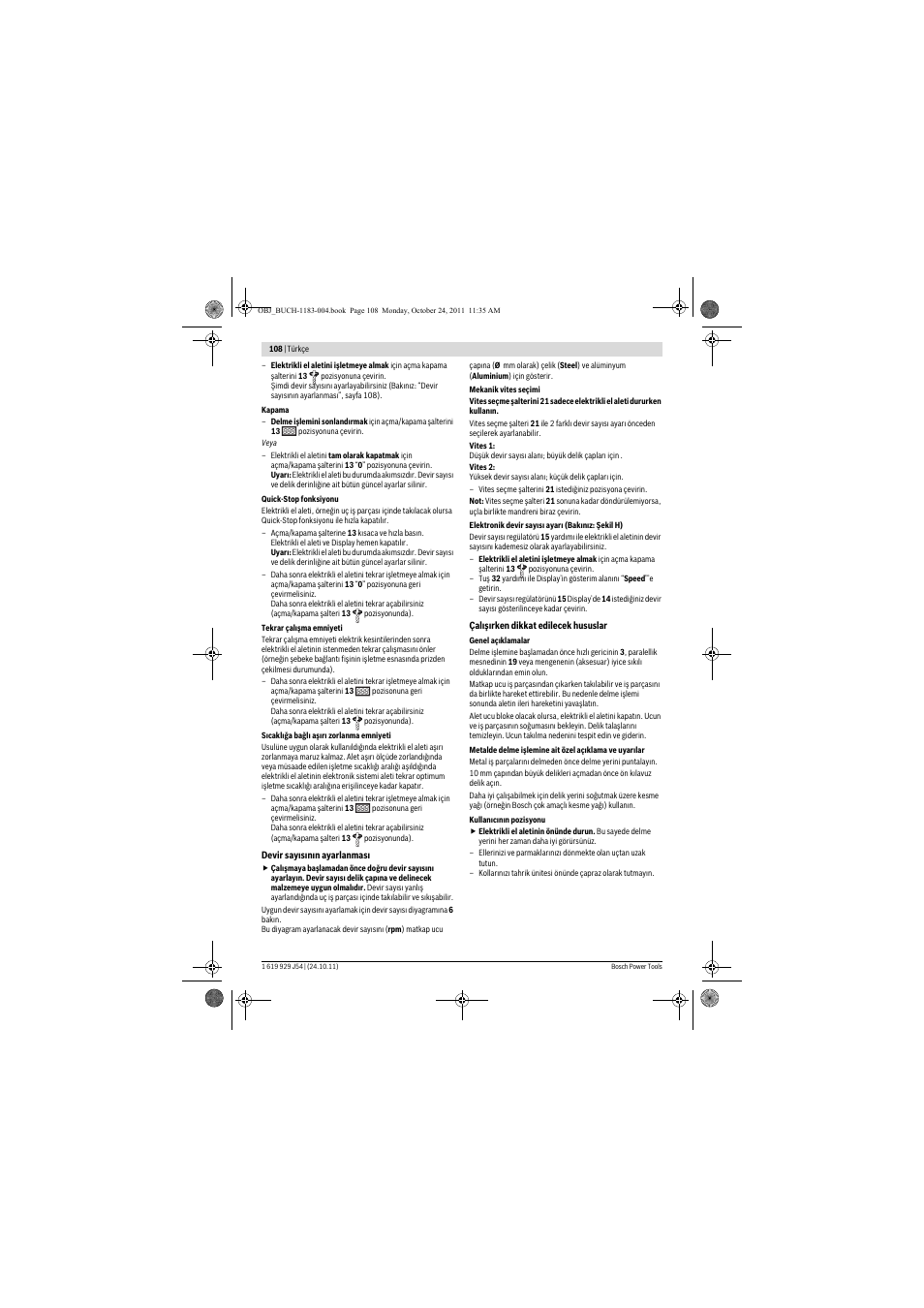 Bosch PBD 40 User Manual | Page 108 / 221