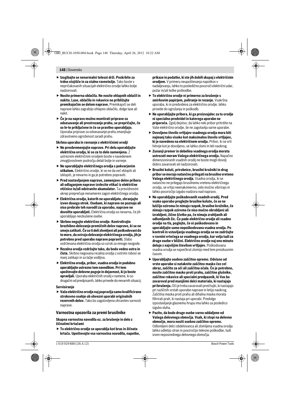 Bosch GGS 6 S Professional User Manual | Page 148 / 190