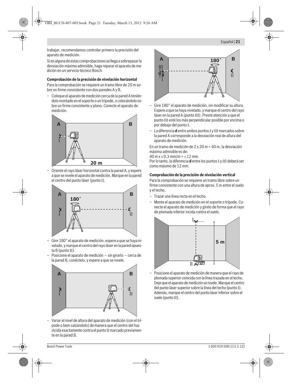 Bosch GPL 3 Professional User Manual | Page 21 / 158