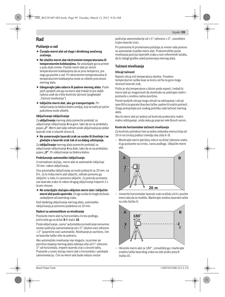 Bosch GPL 3 Professional User Manual | Page 99 / 158