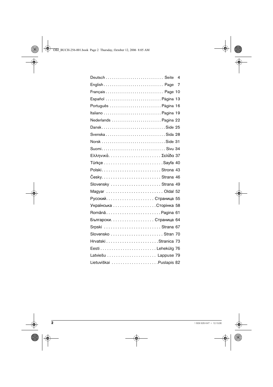 Bosch GLI 14,4 V Professional User Manual | Page 2 / 86