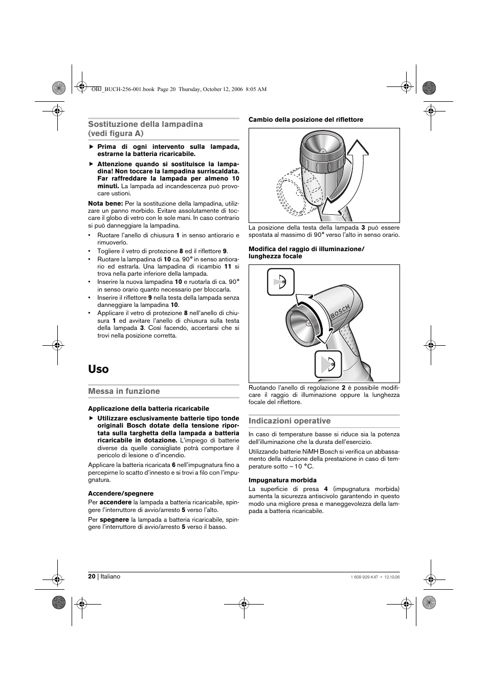 Bosch GLI 14,4 V Professional User Manual | Page 20 / 86