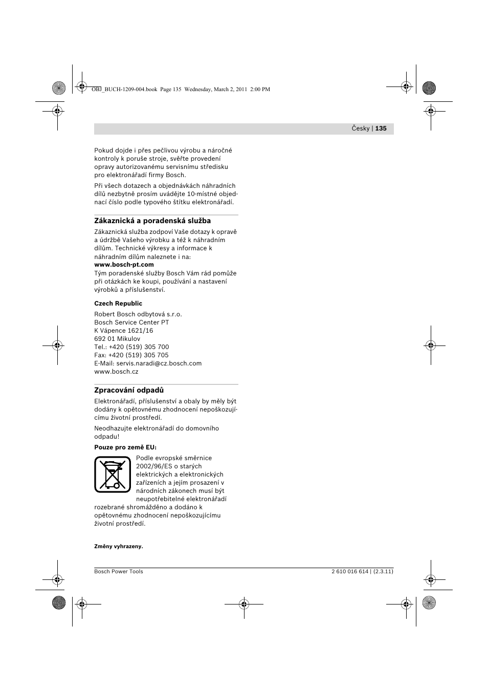 Bosch GTR 30 CE Professional User Manual | Page 135 / 256