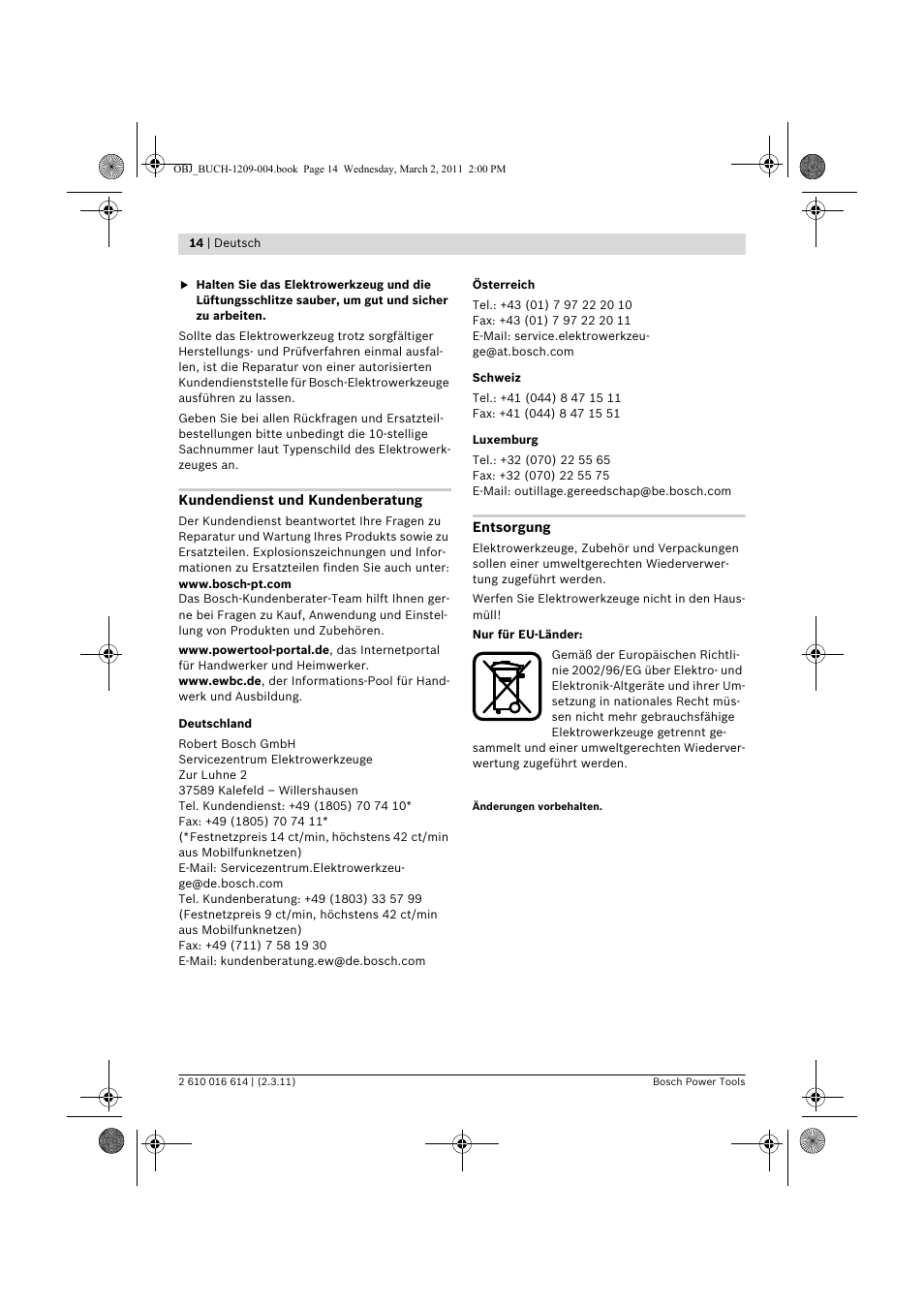 Bosch GTR 30 CE Professional User Manual | Page 14 / 256
