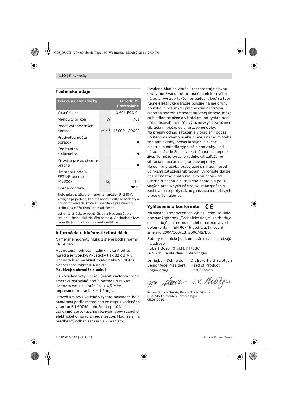 Bosch GTR 30 CE Professional User Manual | Page 140 / 256